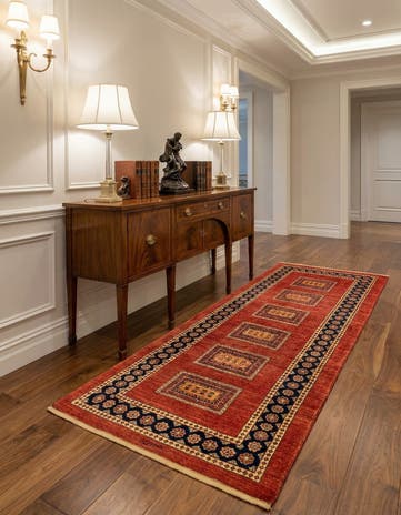 2' 9 x 6' 5 Luribaft Wool Runner Rug