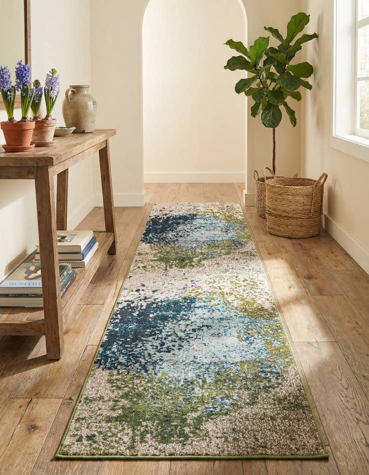 Detail image of 2' 7 x 10'  Washable Casablanca Runner Rug