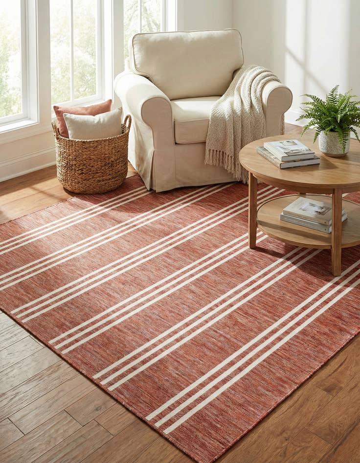 Detail image of 7' 10 x 7' 10 Washable Jill Zarin Anguilla Indoor / Outdoor Square Rug