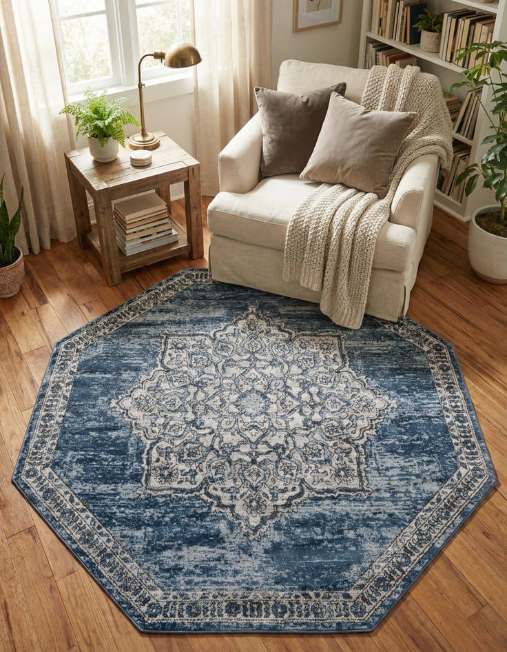 Detail image of 7' x 7' Nyla Octagon Rug