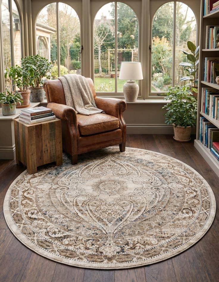 Detail image of 7' 10 x 7' 10 Eliza Round Rug