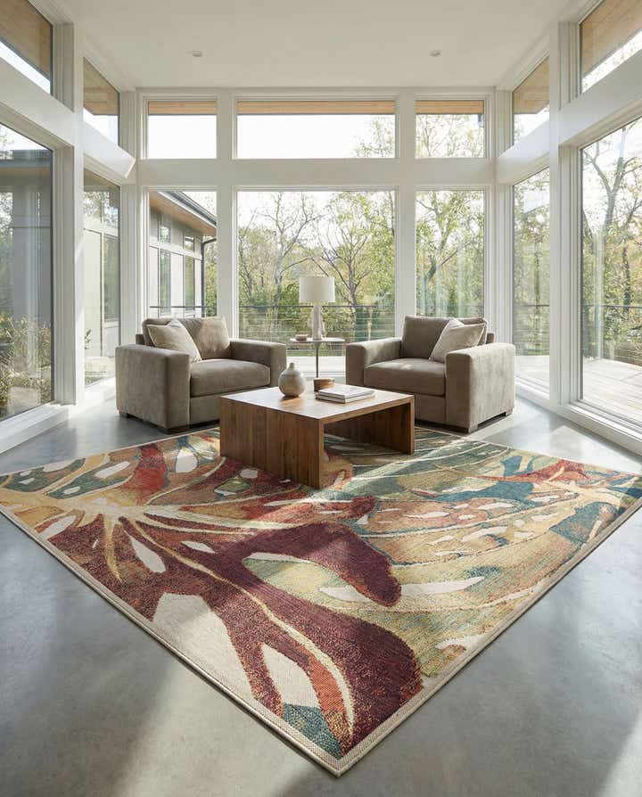 10' x 10' Easy-Clean Baja Indoor / Outdoor Square Rug