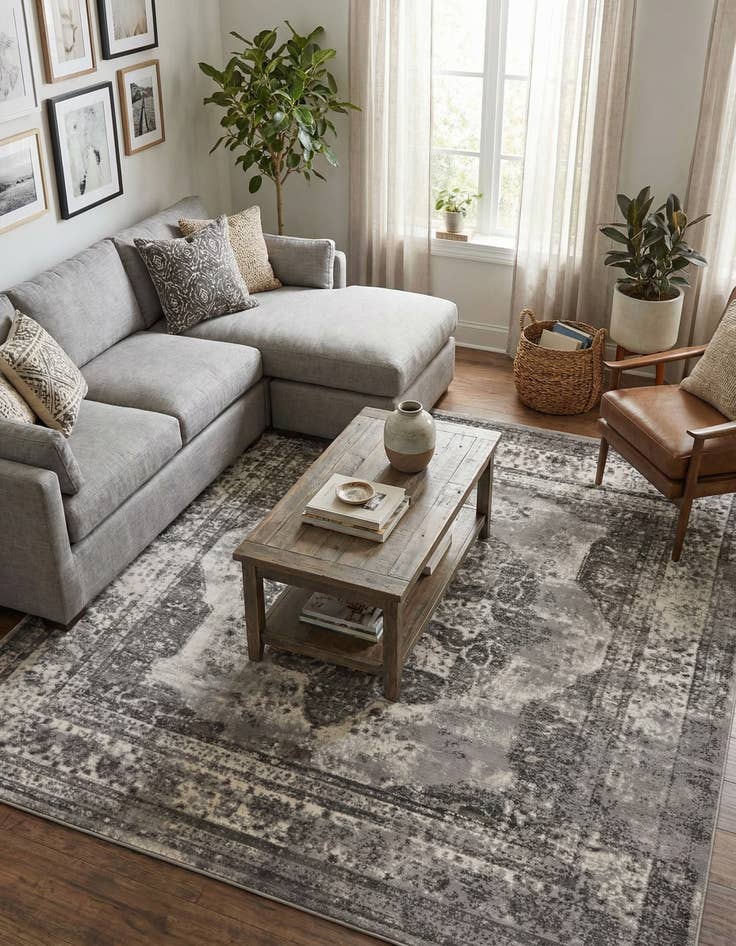 Detail image of 7' 10 x 7' 10 Monte Carlo Square Rug