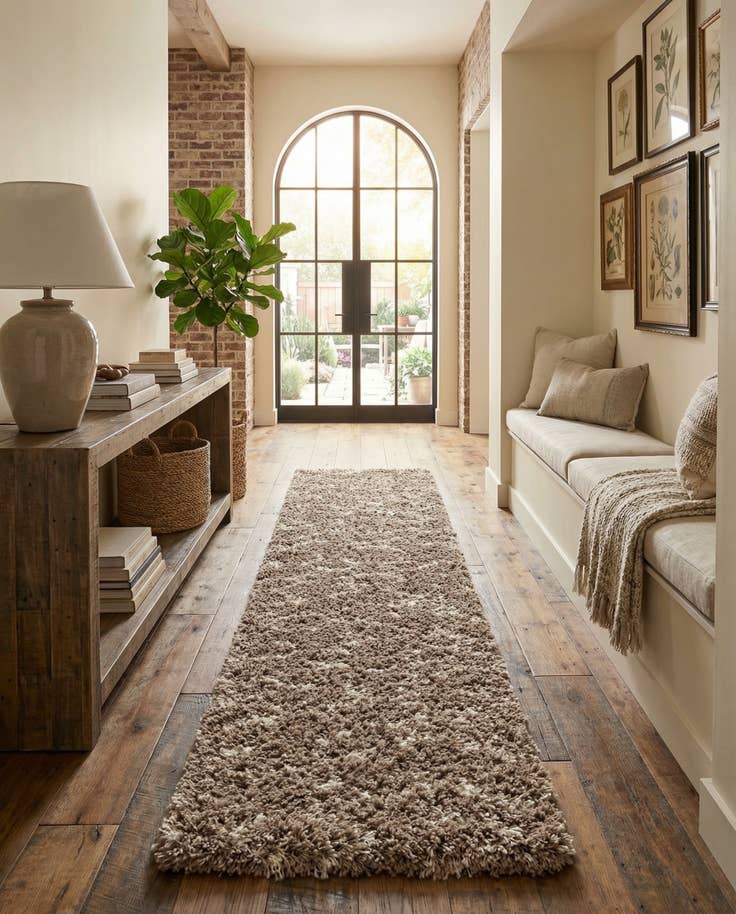 Detail image of 2' 7 x 12' Infinity Shag Runner Rug