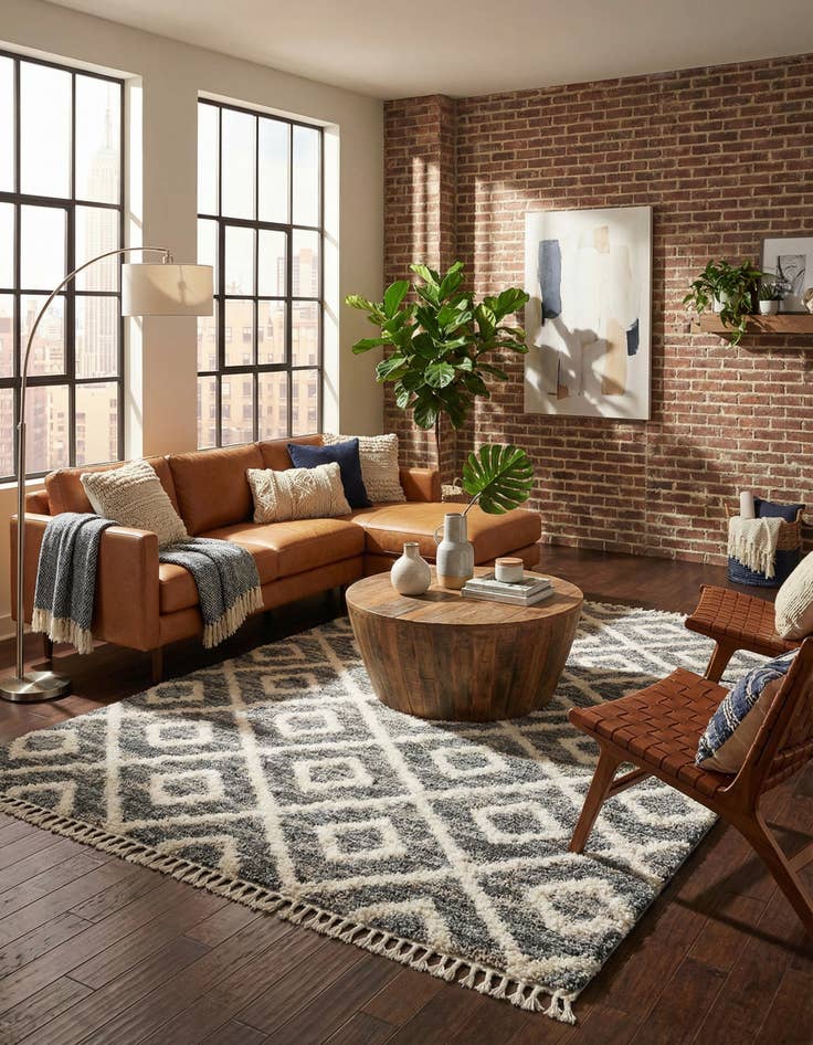 Detail image of 9' x 12' 2 Lagom Shag Rug