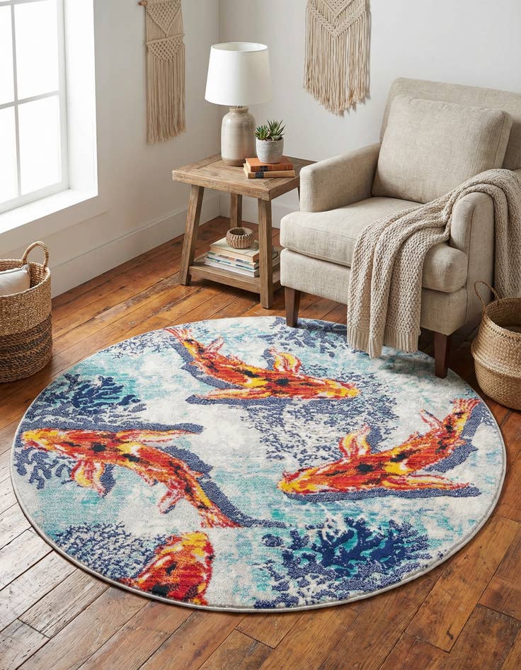 Detail image of 4' x 4' Ariel Round Rug
