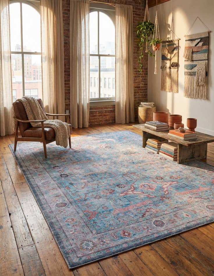 Detail image of 9' 2 x 12' Washable Maahru Rug