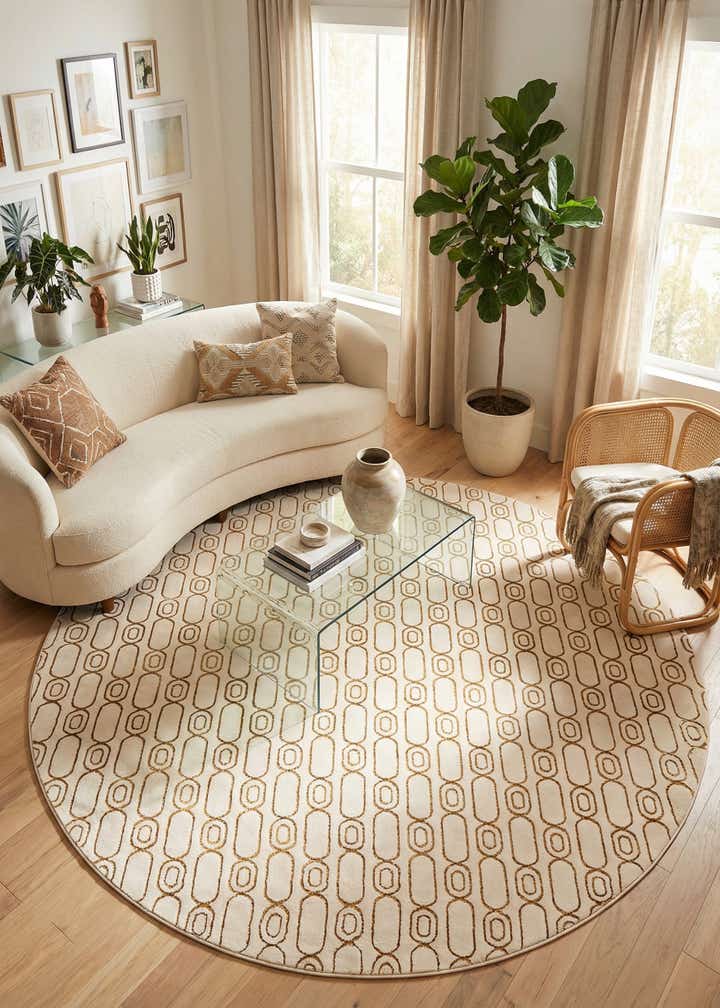 10' x 10' Vogue Geo Round Rug