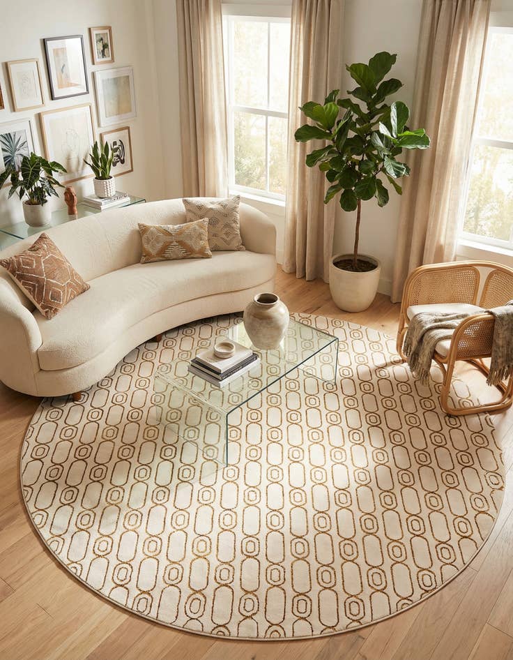 Detail image of 10' x 10' Vogue Geo Round Rug