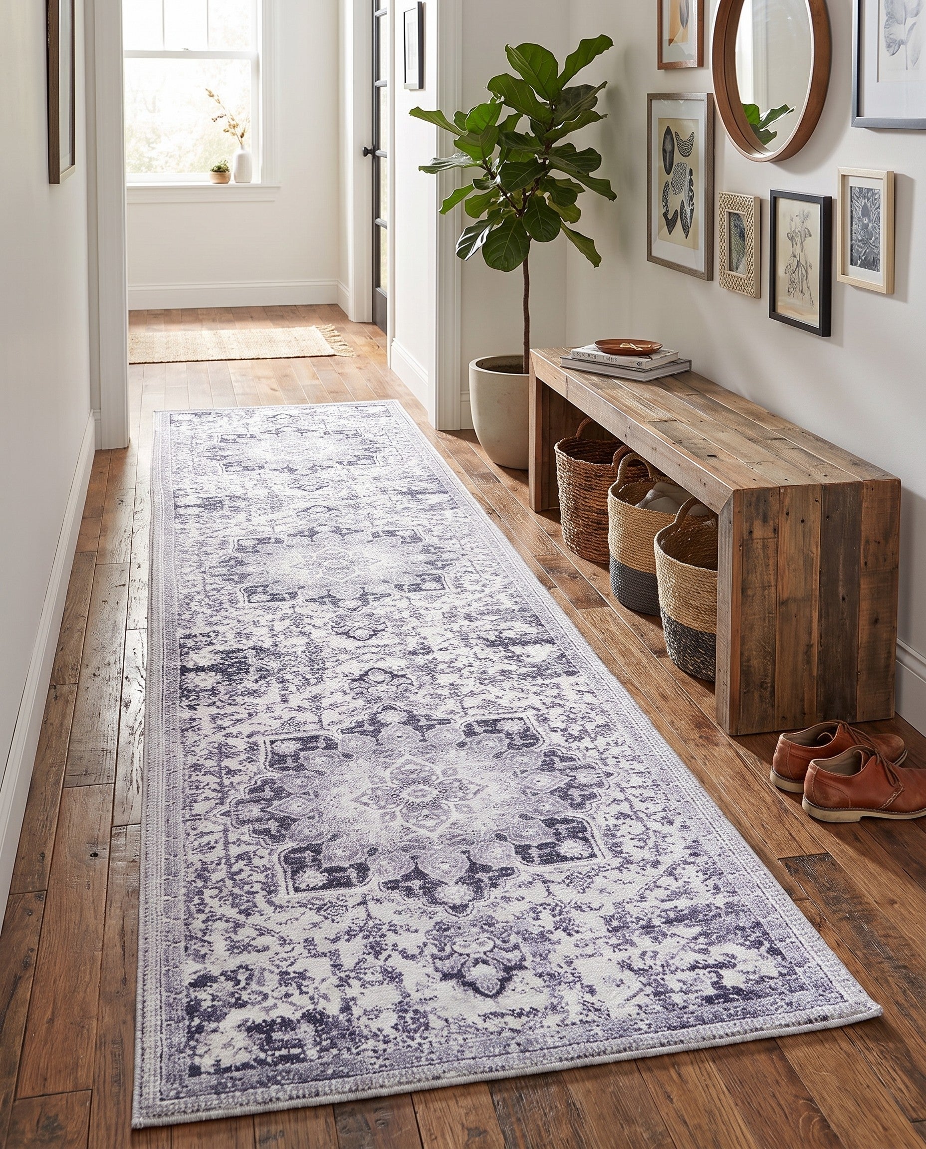 2' x 8' Washable Francesca Runner Rug