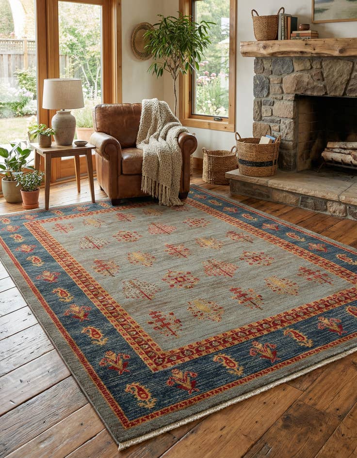 Detail image of 7' x 10' Kashkuli Gabbeh Rug