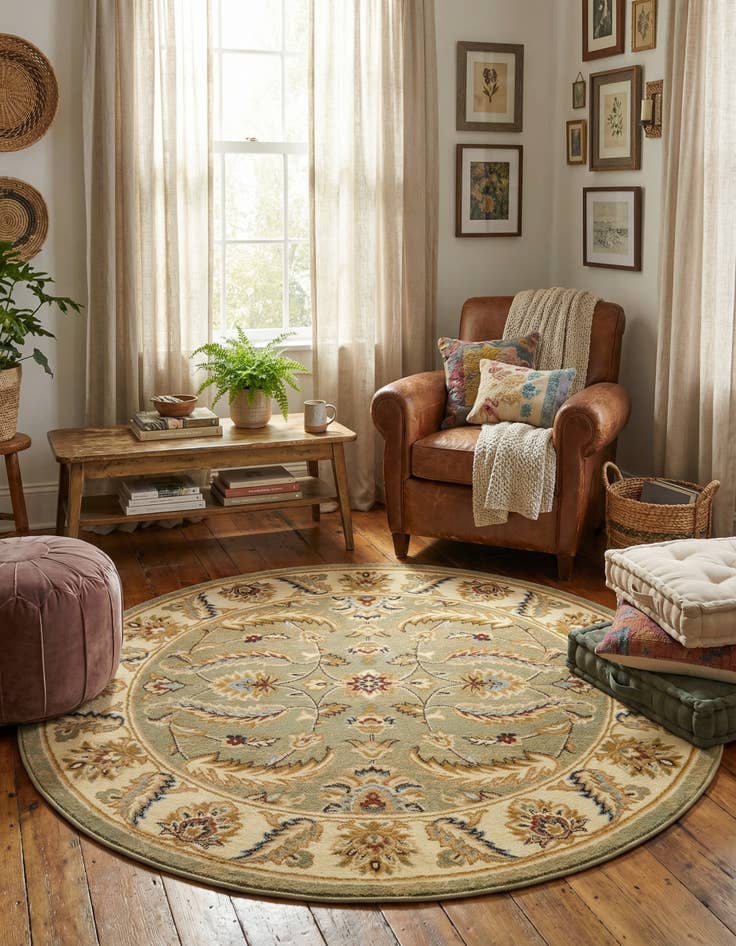 Detail image of 6' x 6' Aditi Round Rug