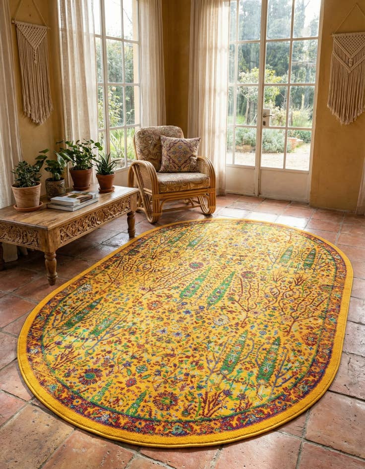 Detail image of 5' 3 x 8' Calypso Oval Rug