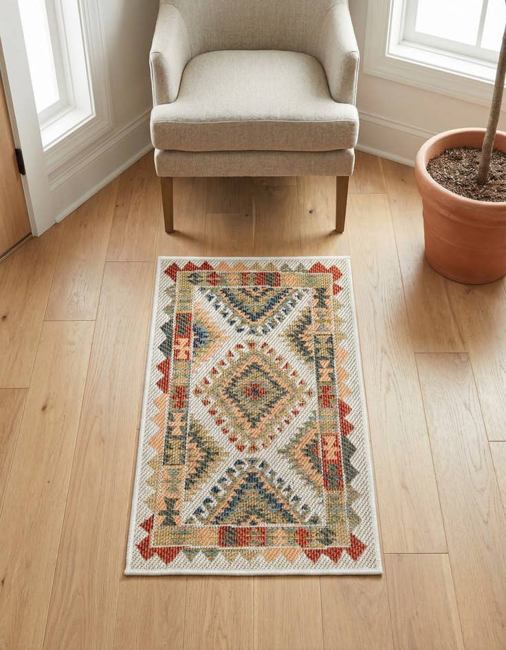 Detail image of 2' x 3'  Washable Baja Indoor / Outdoor Rug