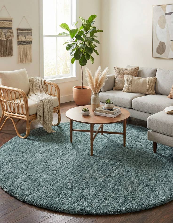 Detail image of 10' x 10' Jill Zarin Shaggy Chic Round Rug