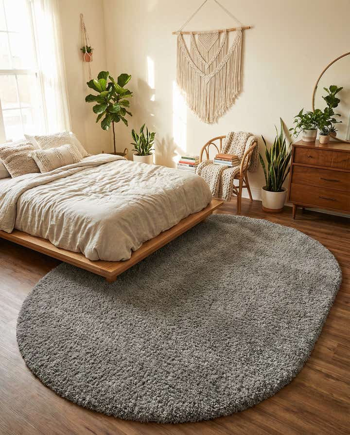 5' 3 x 8' Zermatt Shag Oval Rug