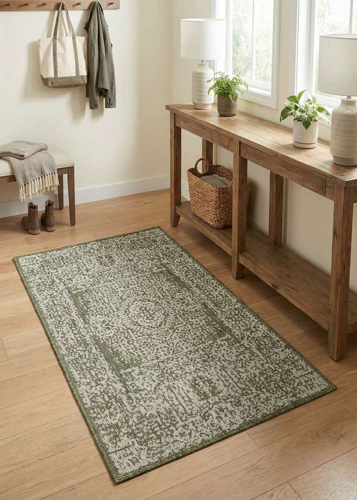 3' x 5' 3 Easy-Clean Traditional Indoor / Outdoor Rug