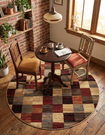 Cafe Round Rug
