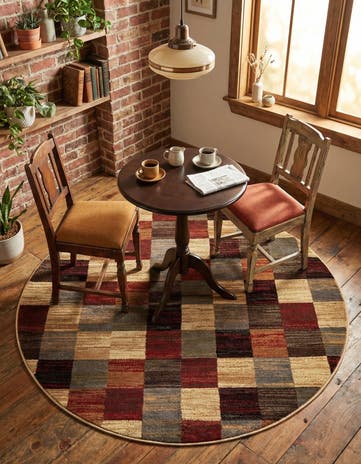 Cafe Round Rug
