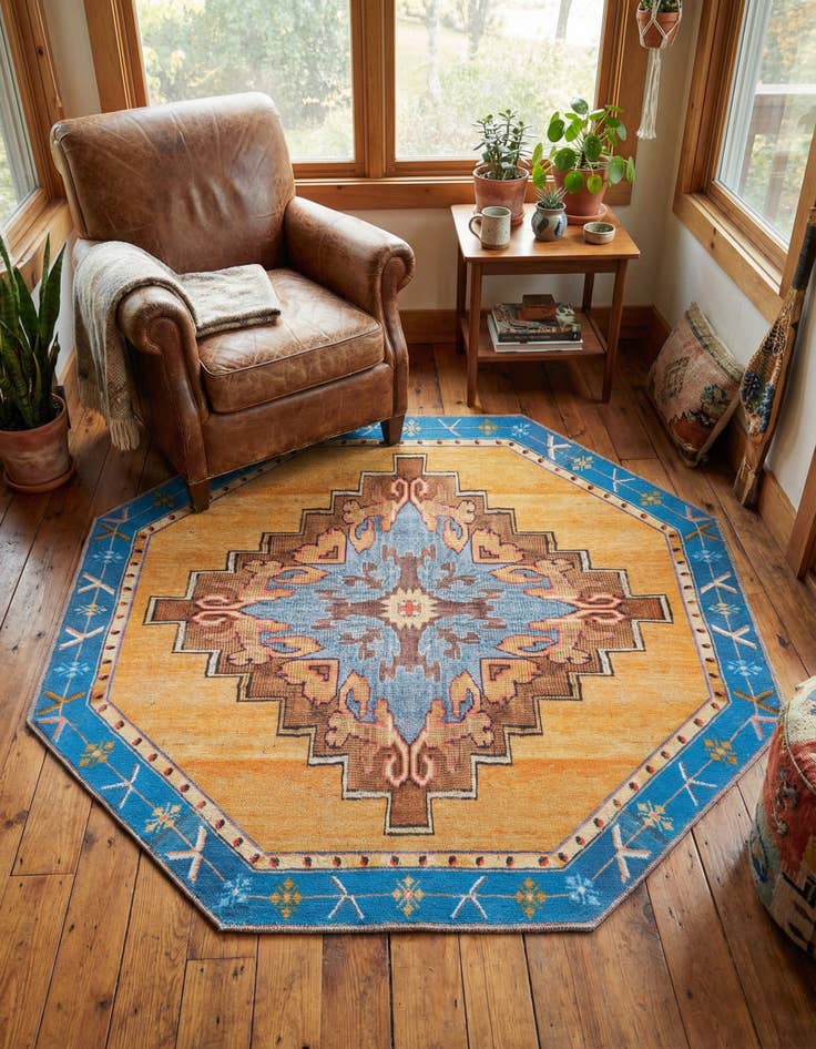 Detail image of 5' x 5' Timeless Octagon Rug