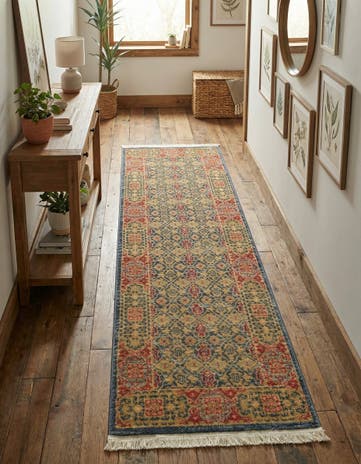 Navy Blue Amina Runner Rug