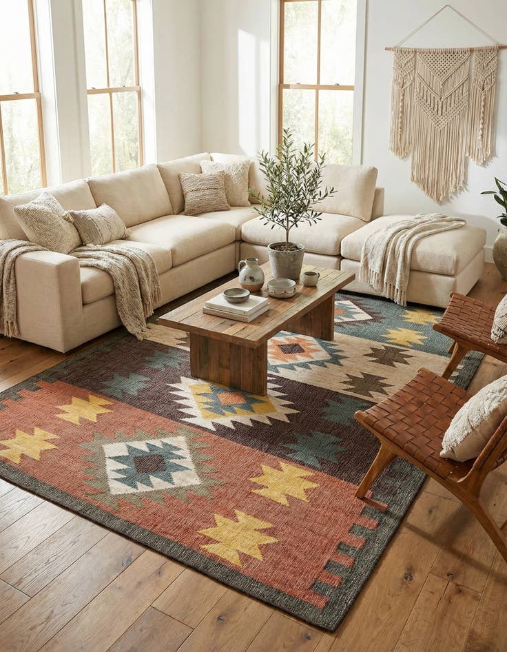 Detail image of  9' x 12'  Hand Woven Kala Handwoven Jute Rug