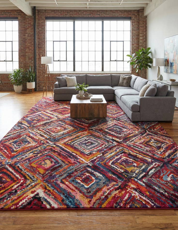 Detail image of 10' 6 x 16' 5  Washable Casablanca Rug