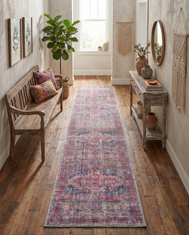 Detail image of 2' 7 x 13' Washable Mangata Runner Rug