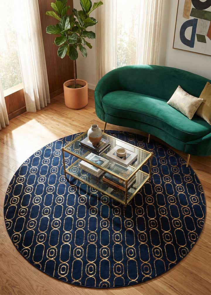 7' 10 x 7' 10 Vogue Geo Round Rug