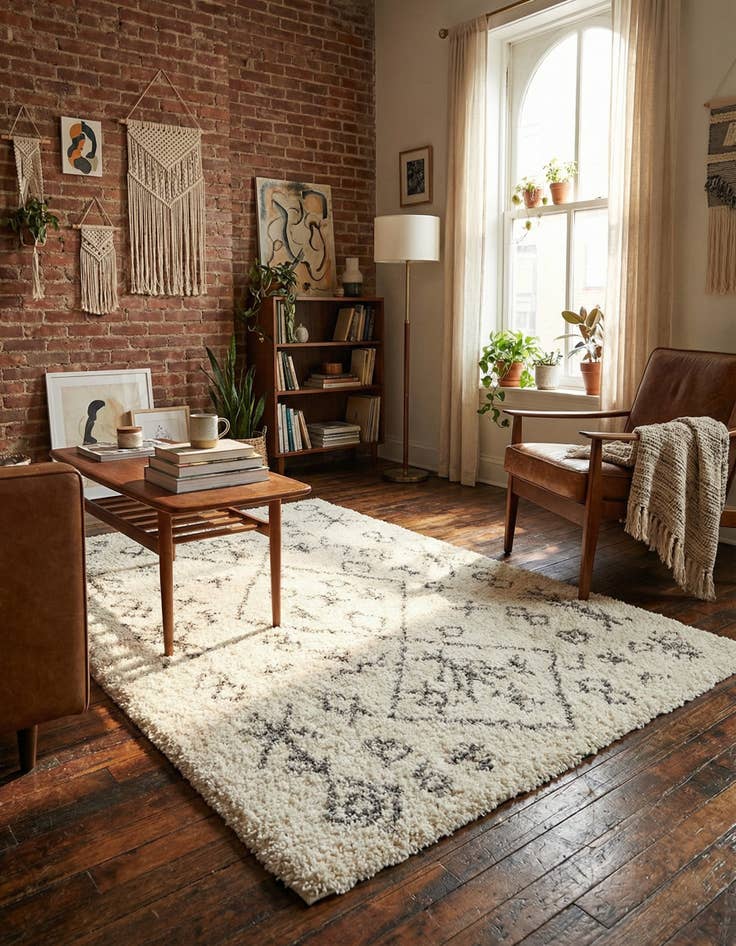 Detail image of 4' x 6' Marrakesh Shag Rug