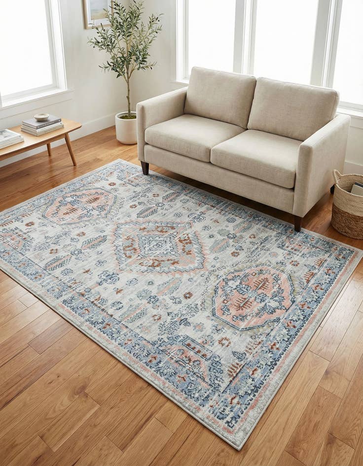 Detail image of 5' 3 x 8' Kamala Washable Rug