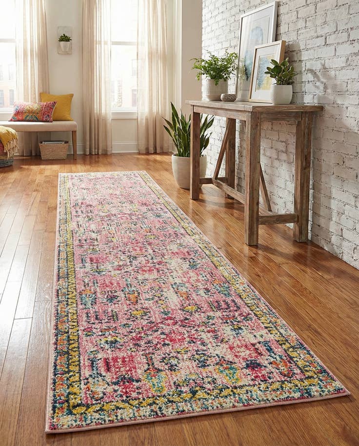 Detail image of 2' 7 x 12' Washable El Paso Runner Rug