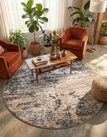 7' x 7' Leipzig Round Rug
