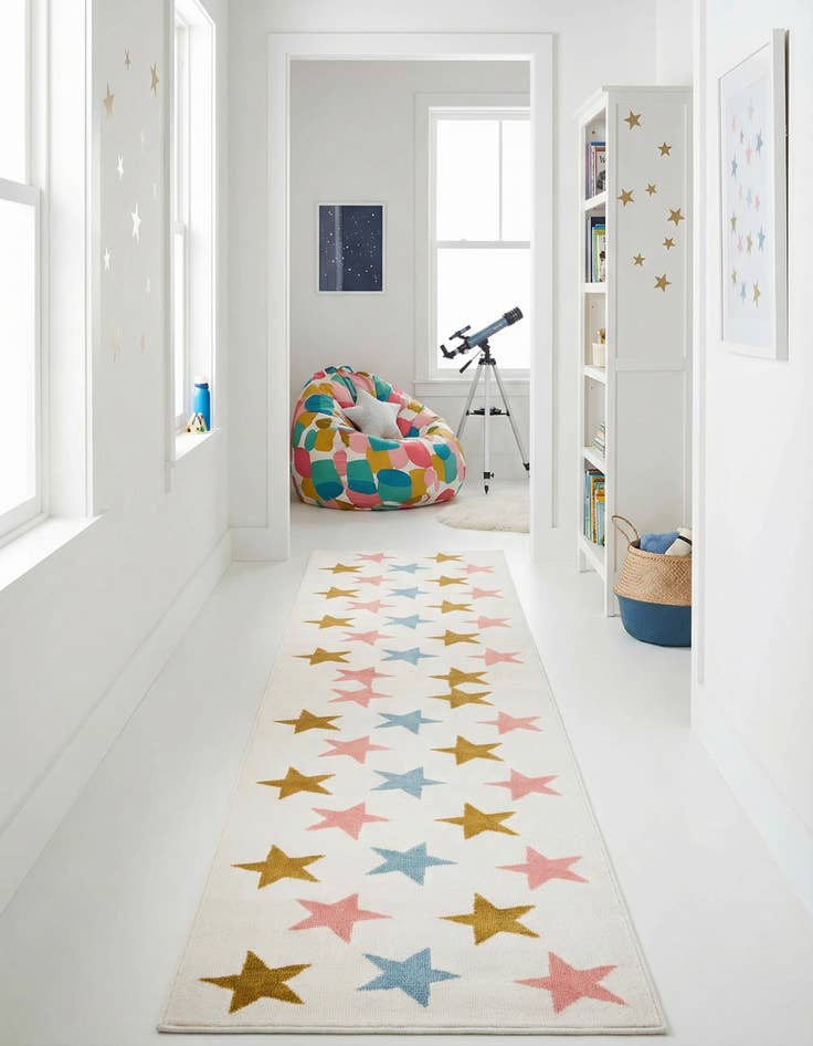 Detail image of 2' x 8' Whimsy Kids Runner Rug