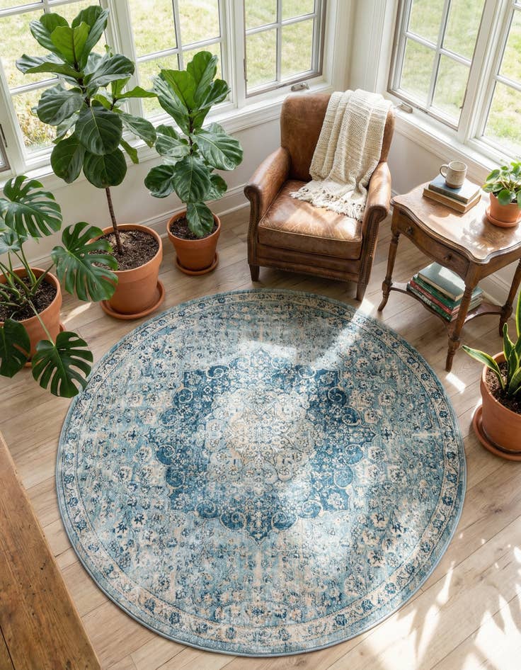 Detail image of 5' 3 x 5' 3 Newport Round Rug