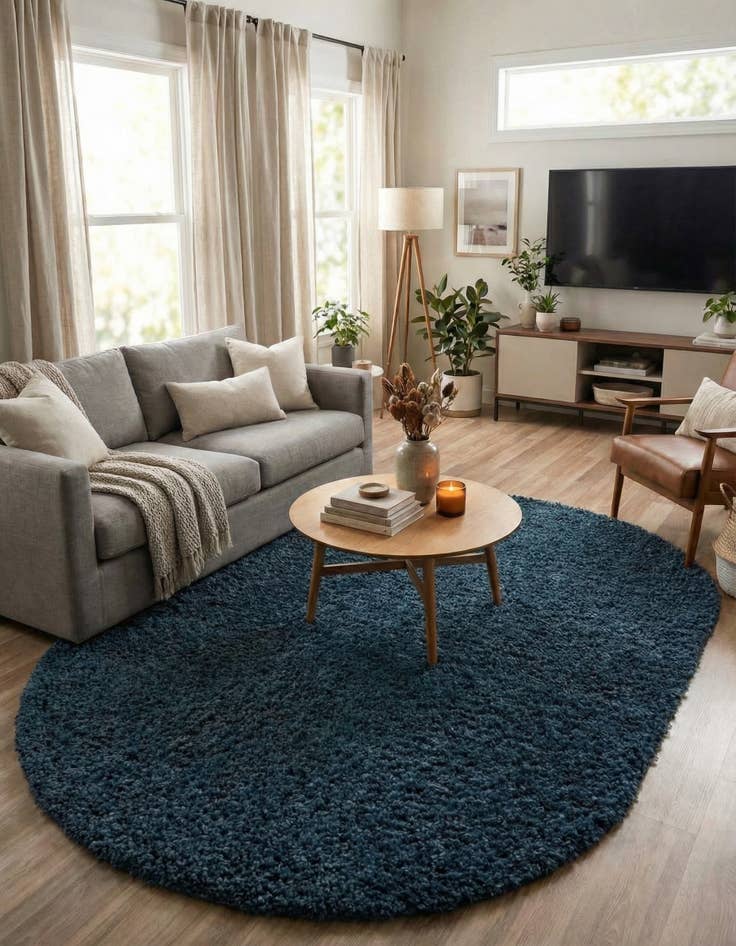 Detail image of 7' 10 x 10' Zermatt Shag Oval Rug