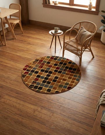 3' 3 x 3' 3 Cafe Round Rug