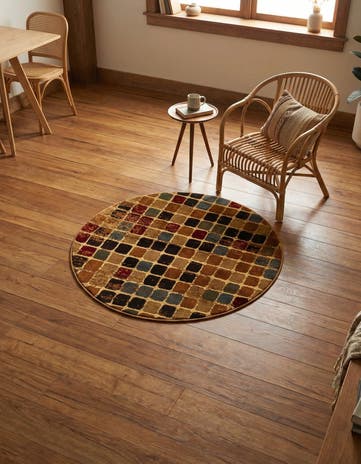3' 3 x 3' 3 Cafe Round Rug