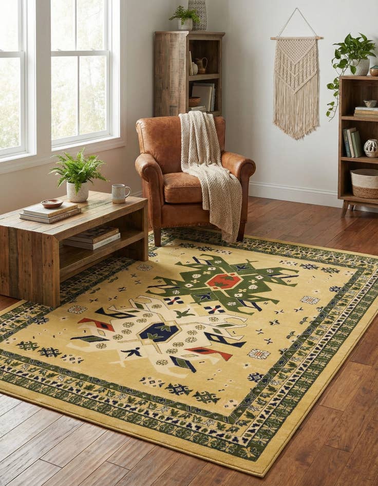 Detail image of 7' 10 x 10' Heris Rug