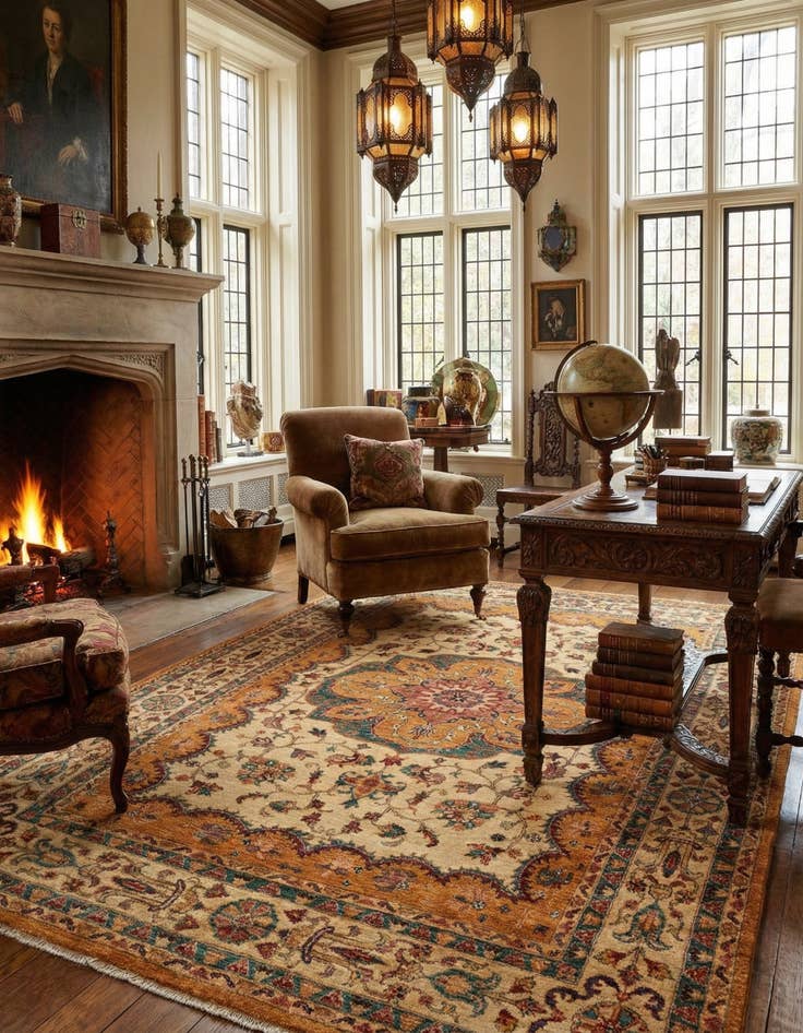 Detail image of 5' 10 x 7' 9 Sara Rug