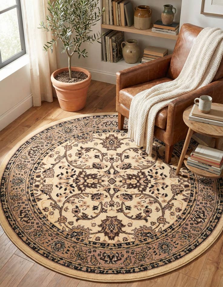 Detail image of 6' x 6' Yasmin Round Rug