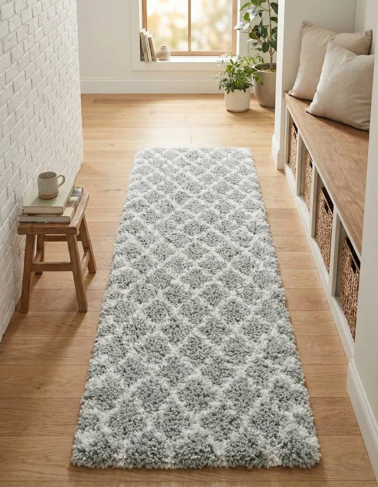 Detail image of 2' x 6' Marrakesh Shag Runner Rug