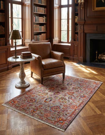 3' 7 x 5' 2 Hand Knotted Ariana Ziegler Rug