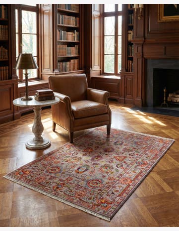 3' 7 x 5' 2 Hand Knotted Ariana Ziegler Rug