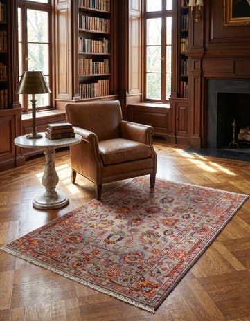 3' 7 x 5' 2 Hand Knotted Ariana Ziegler Rug