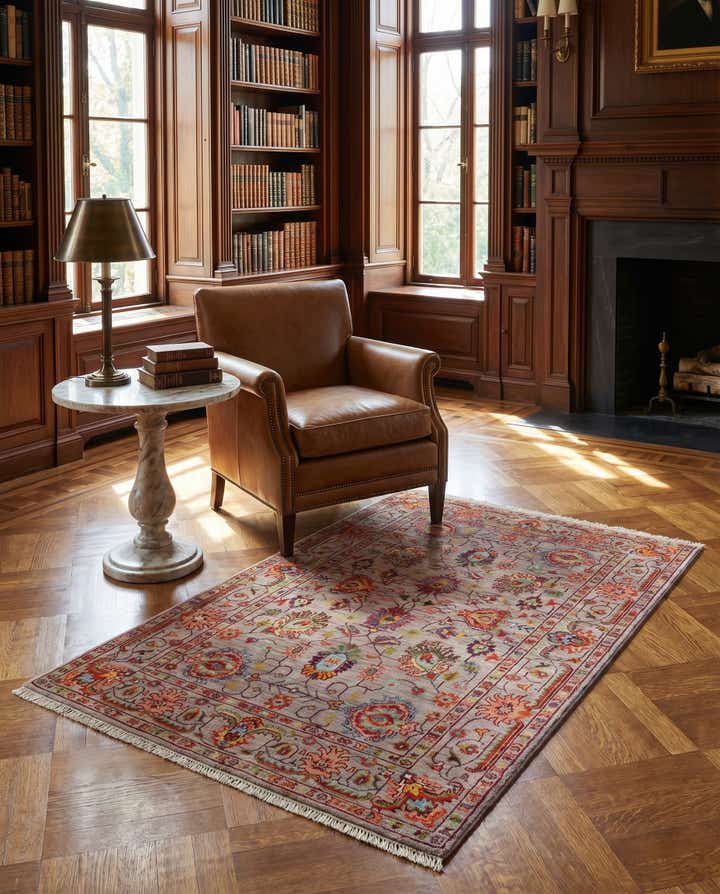 3' 7 x 5' 2 Hand Knotted Ariana Ziegler Rug
