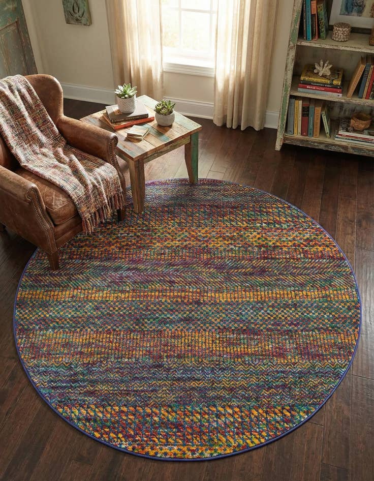 Detail image of 5' 3 x 5' 3 Calypso Round Rug