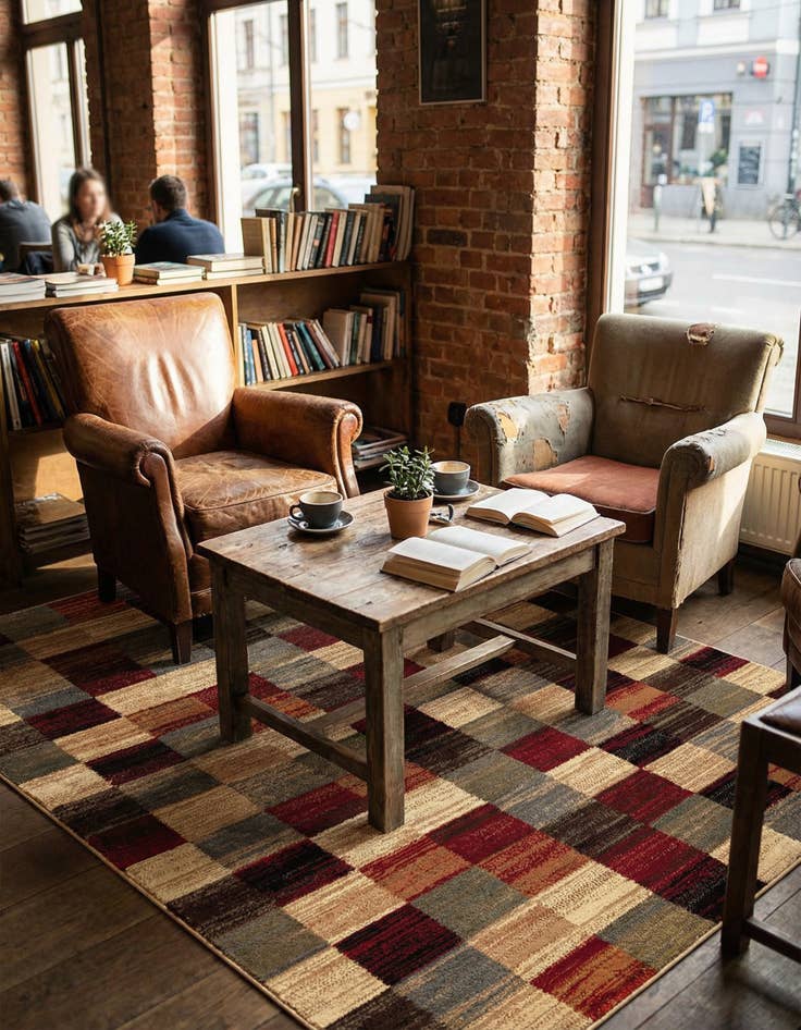 Detail image of 4' x 6' Coffee Shop Rug