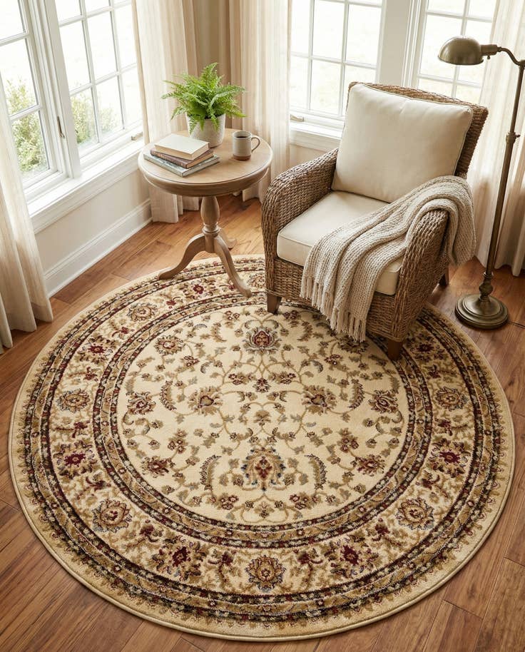 Detail image of 5' 3 x 5' 3 Aditi Round Rug