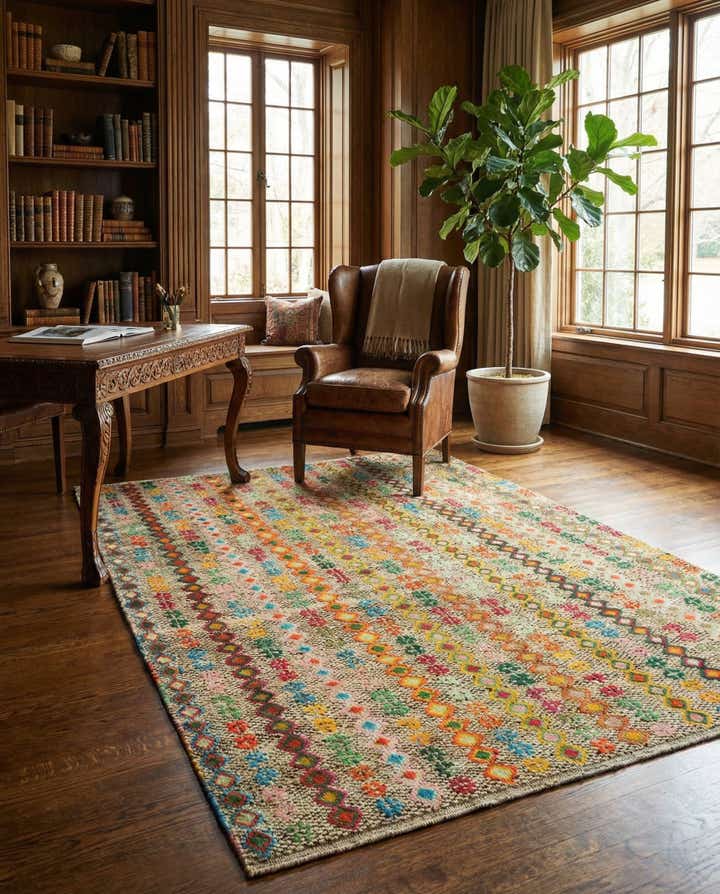5' 10 x 8' 2 Hand Knotted Balouch Wool Rug